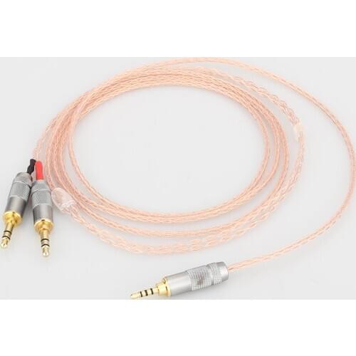 High Quality 2.5mm TRRS Balanced 8 core Litz braid Headphone Upgrade Cable for MDR-Z7 Z7M2 MDR-Z1R D600 D7100