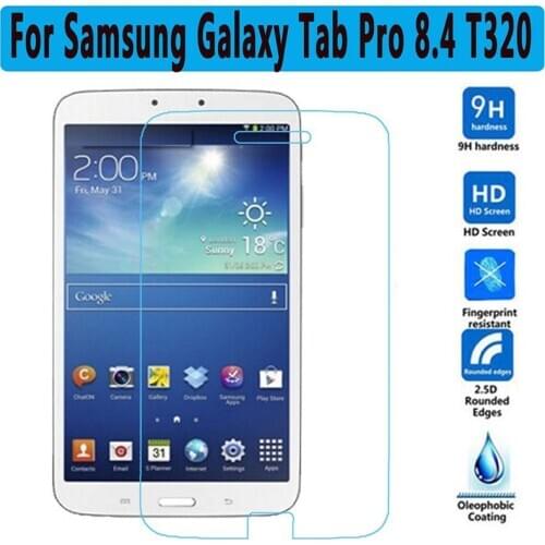 Tempered Glass For Samsung Galaxy Tab Pro 8.4 SM-T320 SM-T321 SM-T325 Screen Protector Tablet Film For Samsung T320 9H Glass