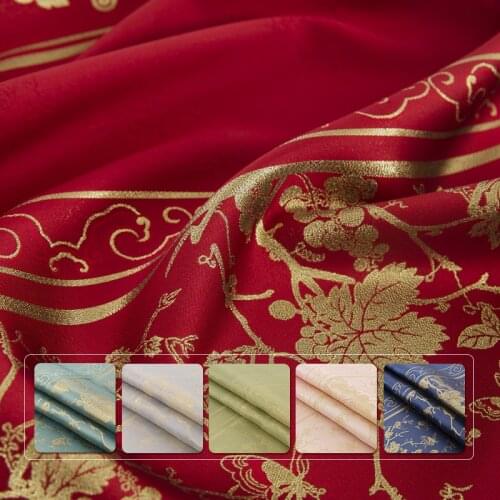 Jacquard brocade fabric Chinese hanfu dress fabric horse skirt fabrics by 123x148cm sewing material for dresses