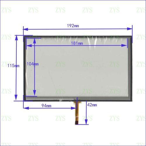 ZhiYuSun KDT-5564 compatible 192*115mm 8inch 4 line For Car DVD touch screen panel this is compatible