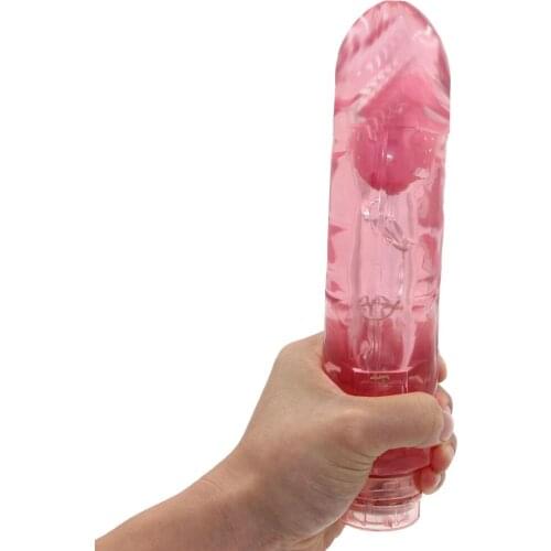 Big Anal Butt Plug Thick Dildo Vibrator Jelly Vibrating Cock Realistic Huge Penis G-spot Sex Toys For Woman Female Masturbato