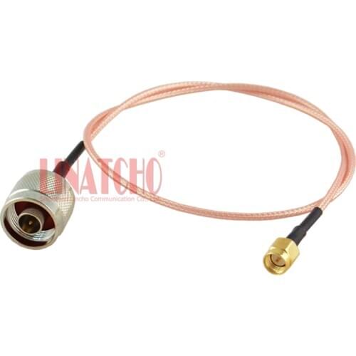 GSM 3G 4G Communication Antenna 50cm Low Loss RG316 N Male Plug to SMA Male Pigtail Cable