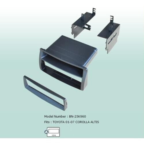 Car Fascias Double Din Audio Panel Frame Dash Kit For Corolla Altis 2001 2002 2003 2004 2005 2006 2007