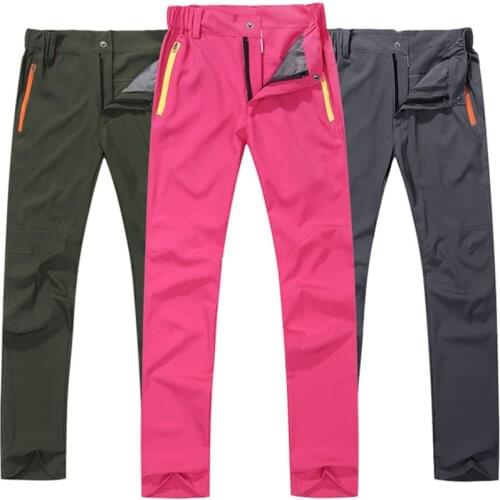 Outdoor Quick Dry Hiking&Camping Pants Women Summer Thin Breathable Trekking Trousers Man Fishing Climbing Run Trousers 3XL Q26