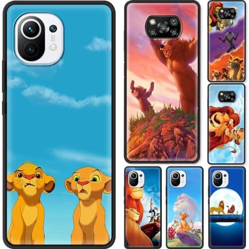 Phone Case For Xiaomi 11X 11 10 10T 9 9T Pro 5G Lite 5G 10S 9 SE Cover Black TPU Silicon Capa Shell Gold Lion