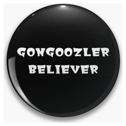 Gongoozler Believer White Soft Button Pin Badge Cute Metal Clothes Hat Collar Women Brooch Decor Fashion Lapel Pin Funny Lover