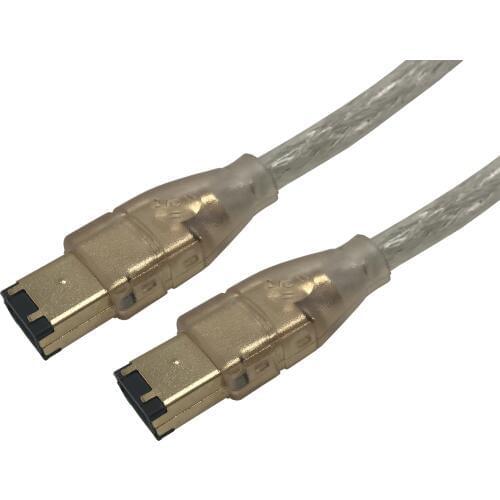 Gold-plated IEEE 1394 Cable 1394a 6pin Male to 6 pin Male 6-6 pin Firewire iLink DV Connection Cable High Quality 1.5m 5FT