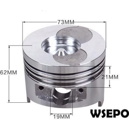 OEM Quality! Piston and Rings Kit for 173F 5HP 4 Stroke Single Cylinder Air Cooled Diesel Engine