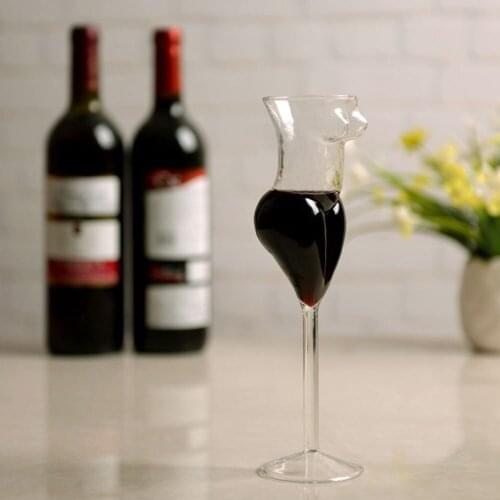 Creative Crystal Sexy Naked Glass Cup Stylish Red Wine Glass Vodka Shot Cup Whiskey Glassware Drinking for Glass