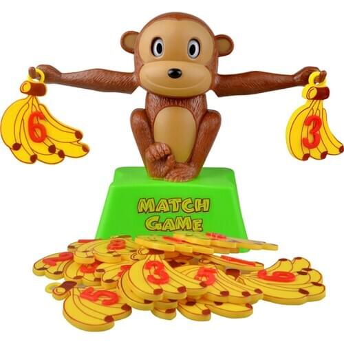 Monkey Match Math Balancing Scale Match Game Number Balance Game Board Game Educational Toy For Child To Learn Add And Subtract