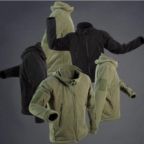 Windbreaker Jacket Hoodie Hiking Jackets Thermal Winter Jacket Men Outdoor Camping Army Military Tactical Jackets Sportswear
