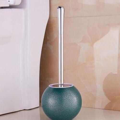 Toilet Brush Set Bathroom Corner Office Stainless Steel Home No Dead Ends Deep Cleaning With Holder Sturdy Long Handle