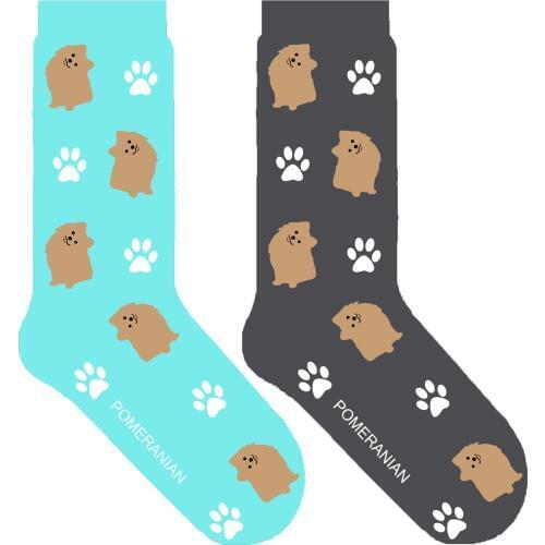 Pomeranian dog socks for women unisex Pomeranian gift for dog lovers pome present kawaii fun crew sock paw 50 pair/lot ORIGINAL