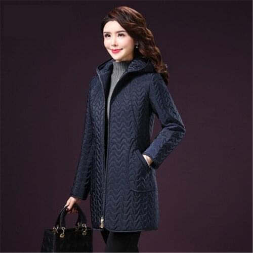 2021 New Winter Parkas Women Jacket Plus size 5XL Hoodies Middle aged Female Outerwear Warm Plus Velvet Coats Clothes