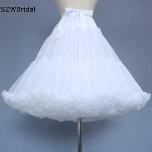 New Arrival White Black Lolita dress skirt Petticoats 2021 Jupon lolita Cheap petticoat underskirt Falda Cerceau mariage