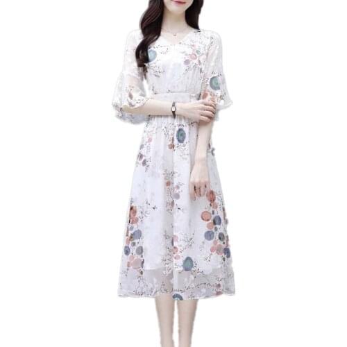 RTYFVH Summer Chiffon Dresses