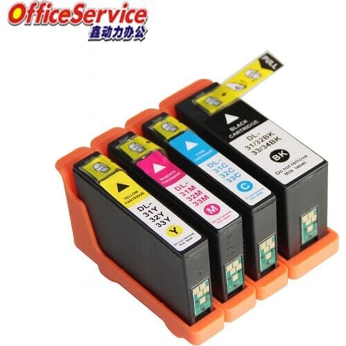 Compatible Ink Cartridges For Dell 31/32/33/34 ,use for V525w V725w inkjet printer