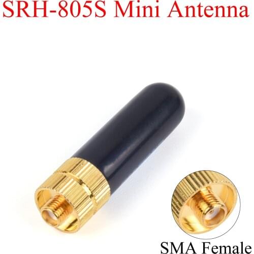 SRH805S Walkie-talkie Antenna UHF/VHF Dual-Band 144/430MHz SMA Female Antenna For Baofeng UV-5R BF-888S Radio