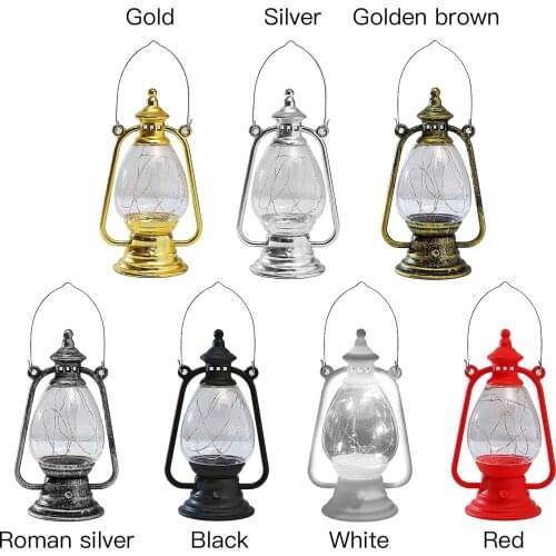 Candle Light Pony Lantern Drop-proof Creative Kerosene Lamp Home Decoration Retro Dream Lights Bar Atmosphere Layout