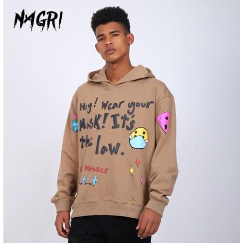Men Hooded Hoodies Spring Autumn Women Hip Hop Casual Oversized Sweatshirts Graffiti Long Sleeve Pullovers For Male Plus Size