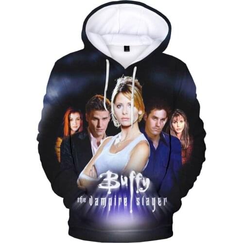 Hoodie 2021 Buffy The Vampire Slayer Sweatshirts Men/Women Funny Unisex Harajuku Casual Pullover Streetwear 3D Prin Kids Clothes