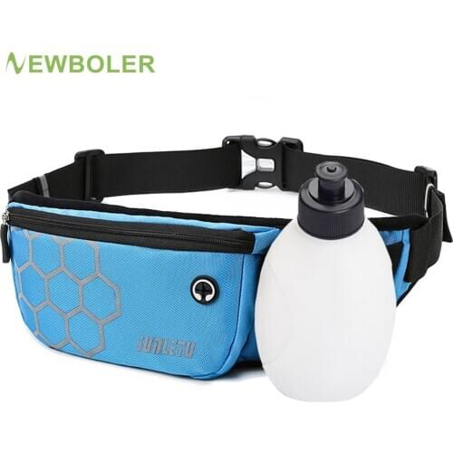 Running Waist Pack Outdoor Women&Men Hydration Belt Gym Trail Fitness Jogging Waist Bag Water Bottle Sport Accessories