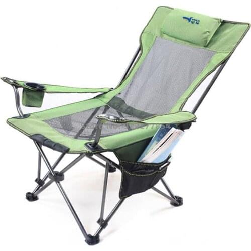 Outdoor Folding Chair Portable Fishing Chair Beach Chair Sketching Chair Picnic Camping Armchair Back Nap Chair