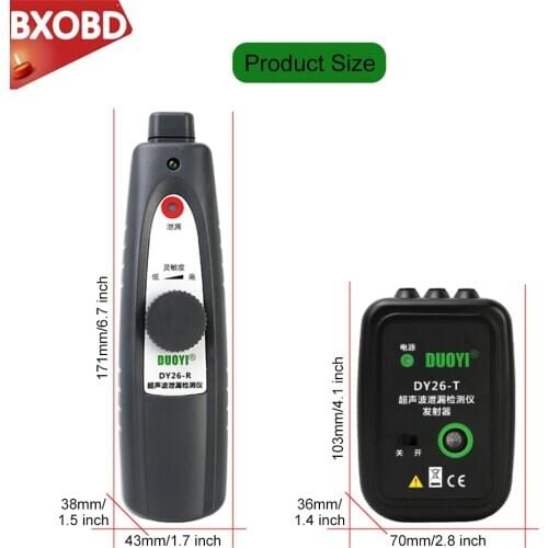 DY26 Ultrasonic Flaw Detector Gas Vacuum Sealing Auto Car Repair Leak Tester