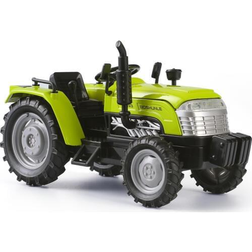 High quality 1:32 tractor die cast alloy model,simulating metal sound and light pull back engineering toy model,free shipping