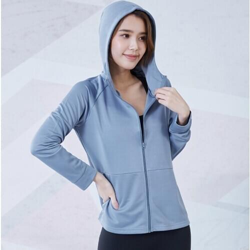 Willarde Women Zipper Running Jackets Training Outdoors Sports Hoodies Female Yoga Gym Clothing Long Sleeved