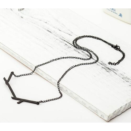 Gold Sliver Black Plated Tree Branches Necklaces Clavicle Link Chain Charm Pendant Statement Choker Women Jewelry Accessories