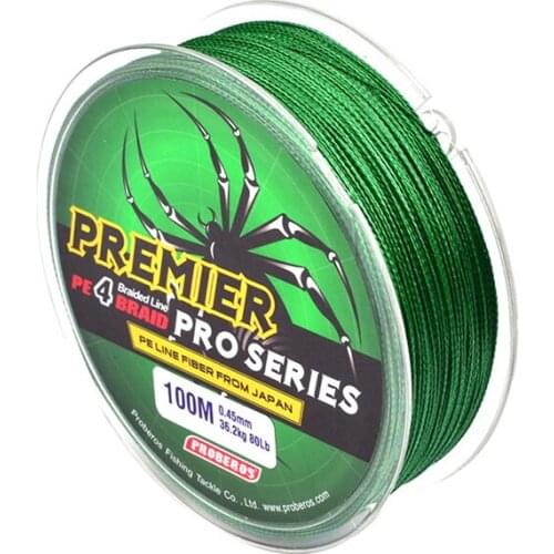 100M Fishing Line Red/Green/Grey/Yellow/Blue Braided Fishing Line available10LB-80LB PE Line Green Package