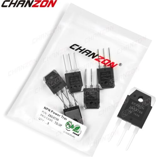 5pcs 2SC4706 TO-3P NPN Power Transistor Bipolar Junction BJT Powerful Triode Tube Fets 14A 600V DIP DIY Integrated Circuits