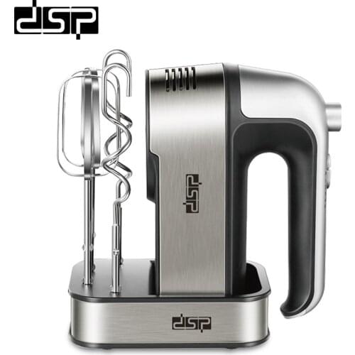 5 Speeds Electric Food Mixers With Dough Hooks Chrome Beaters Storage Case Kitchen Hand Mixer for Egg Cream Dough Butter 250w