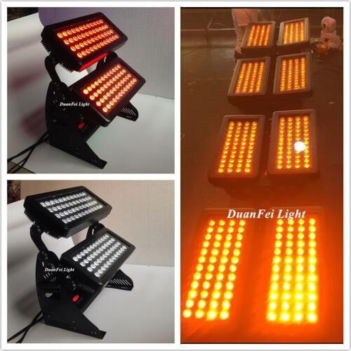 6pieces Outdoor LED Wall Lamp SPot Light 96x15w powerful rgbwa city color led wash light dmx ip65 led city color building light