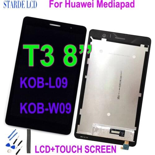 8.0" 100% Tested For Huawei MediaPad T3 8.0 KOB-L09 KOB-W09 LCD Display Touch Screen Digitizer Assembly T3 8.0 LCD