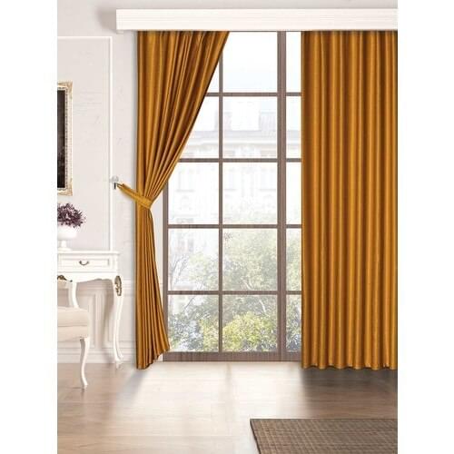 Belnido Home 300x270 Dark Yellow New Soft Backdrop Curtain