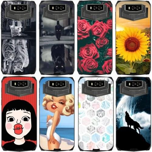 For BLACKVIEW BV9100 Case Rose Wolf Cute Patterned Cover Soft Silicon Phone Case for Blackview Bv9100 Top Quality