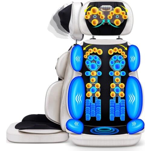 Electric Massage chair Vibrating Full Body Massage Cushion Neck Back Waist Hip Leg Heating Massage Muscle Stimulator massager