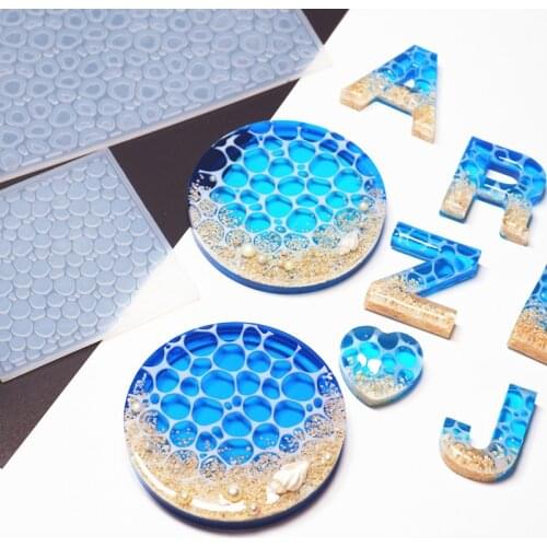 DIY Handcraft Mold UV Resin Epoxy Resin Silicone Glue Mold Water Lines Mold Marine Wind Mold Jewelry Tools