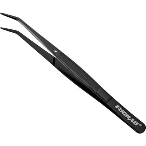 FUCHAO High Quality Black Bend Tweezer Length 148mm Sewing Machine Spare Parts