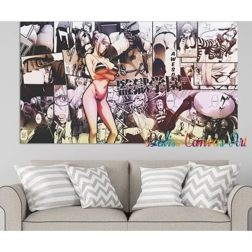 Canvas Anime Prison School Pictures Home Manga Decoration Paintings Poster HD Prints Wall Art Modular Living Room Framed
