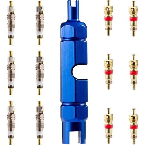 Valve Core Remover Tool Kit Bike and Car Valve Core Repair Tool for Bike Bicycle Tire Application