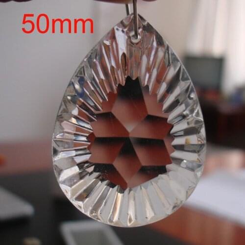 Hot!15pcs/lot 50mm Chandelier Crystal Clear Part AAA-Top Quality Crystal Pendant Chandelier Crystal