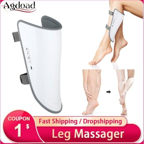 Leg Massager with Heat Therapy EMS Calf Massage Machine Promote Blood Circulation Relieve Pain Fatigue Weight Loss Fat Burner