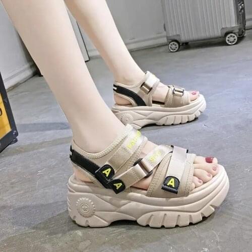 Fashion Women Sandals Woman Sandalias Platform Flats Ladies Leather Sandals Female Brand footware Shoes Zapatos De Mujer