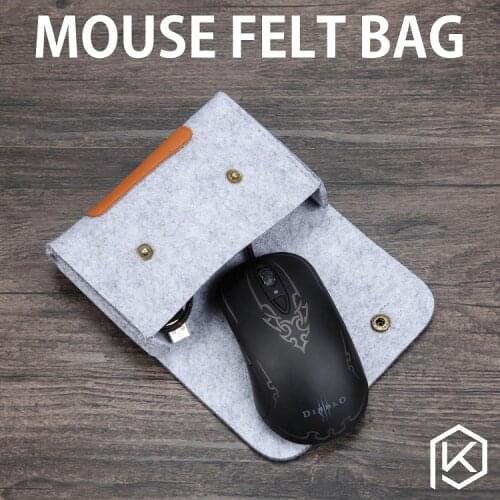 Soft felt keyboard carrying case bag for mouse