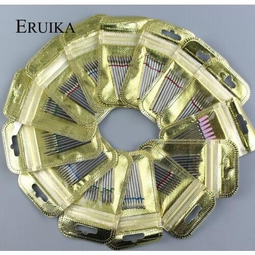 10PCS Diamond Cutter for Manicure Ceramic Stone Rotary Nail Drill Bits Set Mills Cutter Nail Art Pedicure Accessory Tools