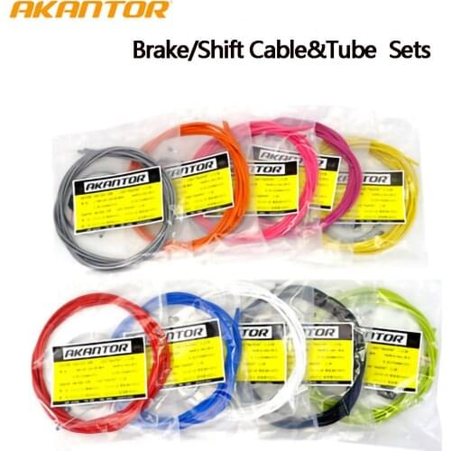 AKANTOR AK150 MTB Mountain Road Bike Bicycle Front Rear Brake Cable Shifters Shift Set Tube Kits