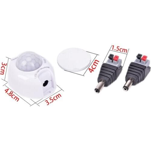 Plastic Motion Sensor Light Switch Motion Sensor Movement Detector Switch for LED Strip